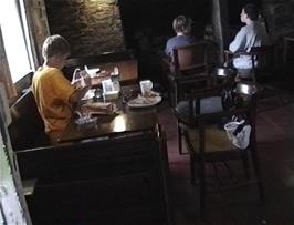 The other end of the kitchen / dining room / common room at Bryn Poeth Uchaf youth hostel